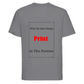 Lustiges Unisex T-Shirt mit Spruch – Bequem & Alltagstauglich – Nico