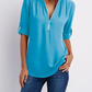 Maica | Damen Bluse Mit Reissverschluss