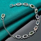 Mehrfarbiges Zirkon-Silberarmband