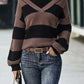 Din - Gestreifter Strickpullover
