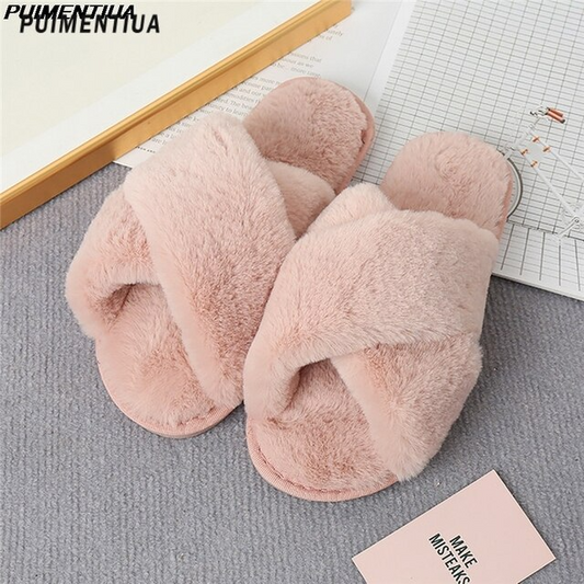 Flauschige Sommer-Hausschuhe für Frauen 2025