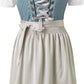 Damen Dirndl Kleid: Traditionelles Trachtenkleid mit Schürze und eleganter Schnürung