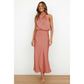 Atemberaubendes Halfter Abendkleid Für Damen | Midi