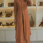 Zweiteiliges Damen Sommer Set aus Leinen – Amaya