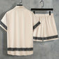 Boho Sommer Set Herren Zweiteilig Shirt und Shorts entspannt - Malik