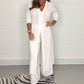 Zweiteiliges Damen Set mit weiter Hose – Trendig & Luftig – Cosima