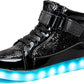 Trendige LED-Sneakers mit wiederaufladbarer Beleuchtung – LumaBoost