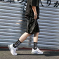 Ethord - Schwarze Cargo Shorts mit praktischen Details