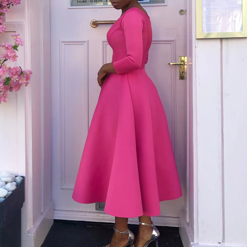 Elegantes Damen Hochzeitsgastkleid | Midi