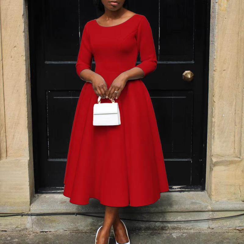 Elegantes Damen Hochzeitsgastkleid | Midi