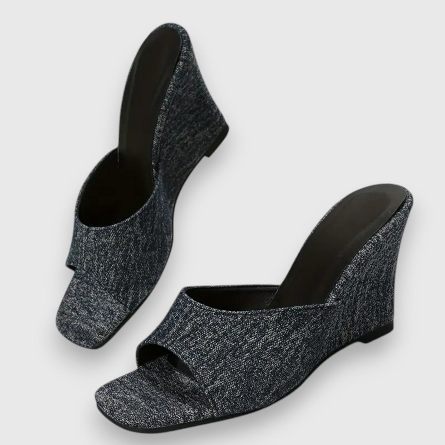 Lilia – Jeans Keilabsatz Sandalen