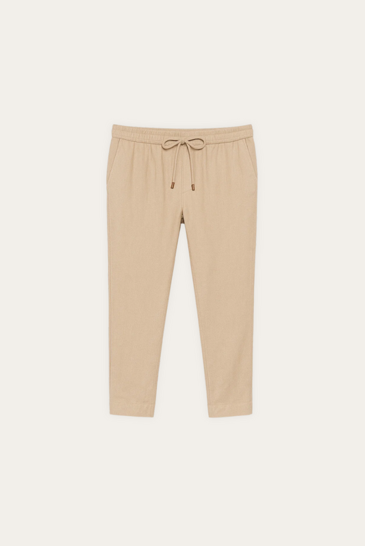 Leichte & Stilvolle Leinenhose mit schmalem Schnitt für Herren – Fabio