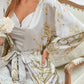Zweiteiliges Satinkleid-Kimono Set für Damen – Livia