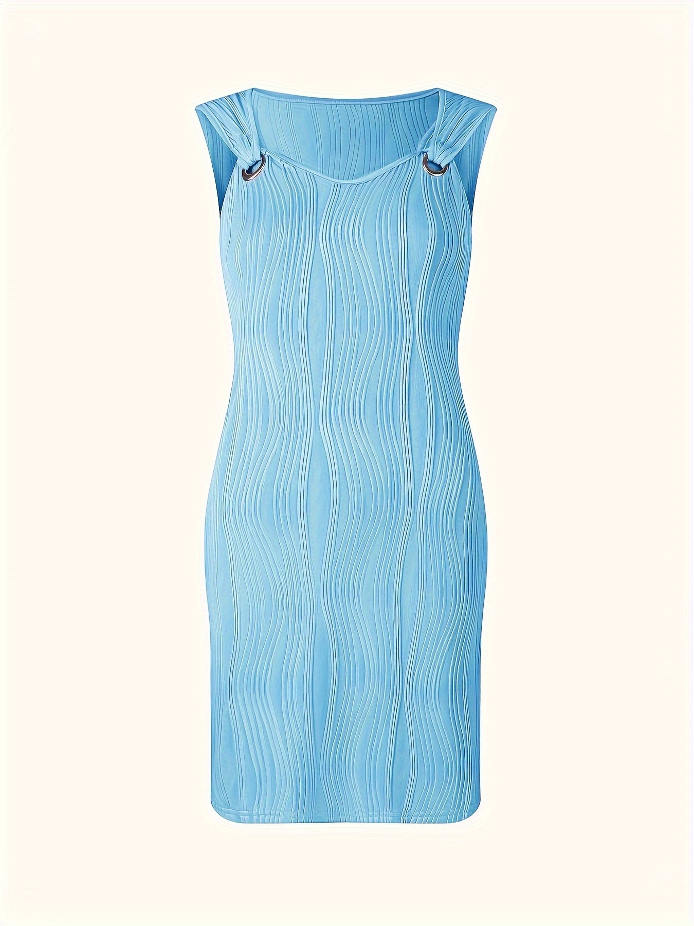 Natascha | Damen Gewelltes, gestreiftes Kleid