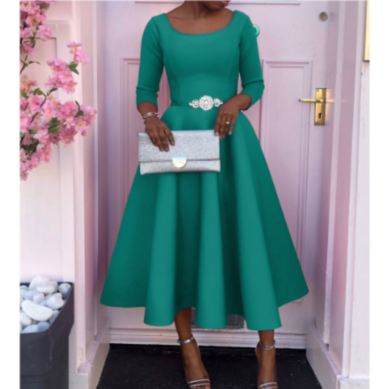 Elegantes Damen Hochzeitsgastkleid | Midi