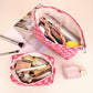 Must-Have Karierte Make-up Tasche Set