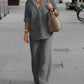 Beth - Bequemes Sommer Leinen-Set