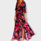 Sabine - Stilvolles Wickel-Maxikleid mit fließendem Design