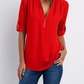 Maica | Damen Bluse Mit Reissverschluss