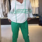 WW | Set aus gestreifter Hose und Kapuzenjacke