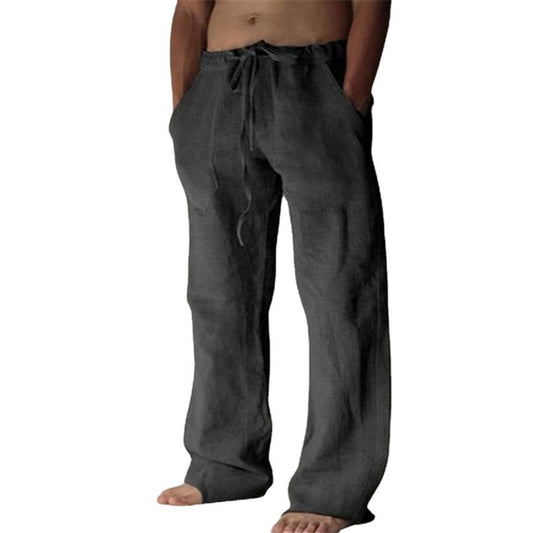Anton - Einfarbige Herren-Freizeithose aus Leinen