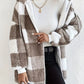 WW | Kariert Teddy Hoodie Jacke | Warm und Bequem für den Winter