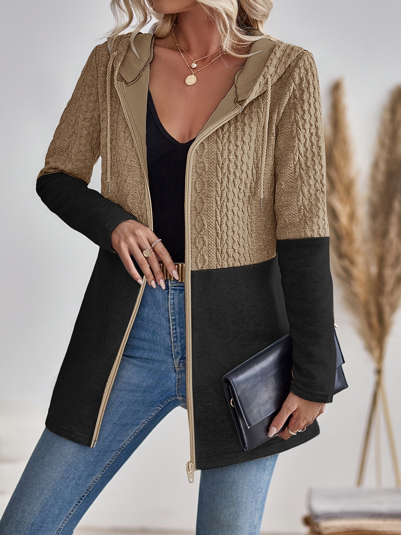 WW | Damen Kapuzen Sweatshirt mit Reißverschluss