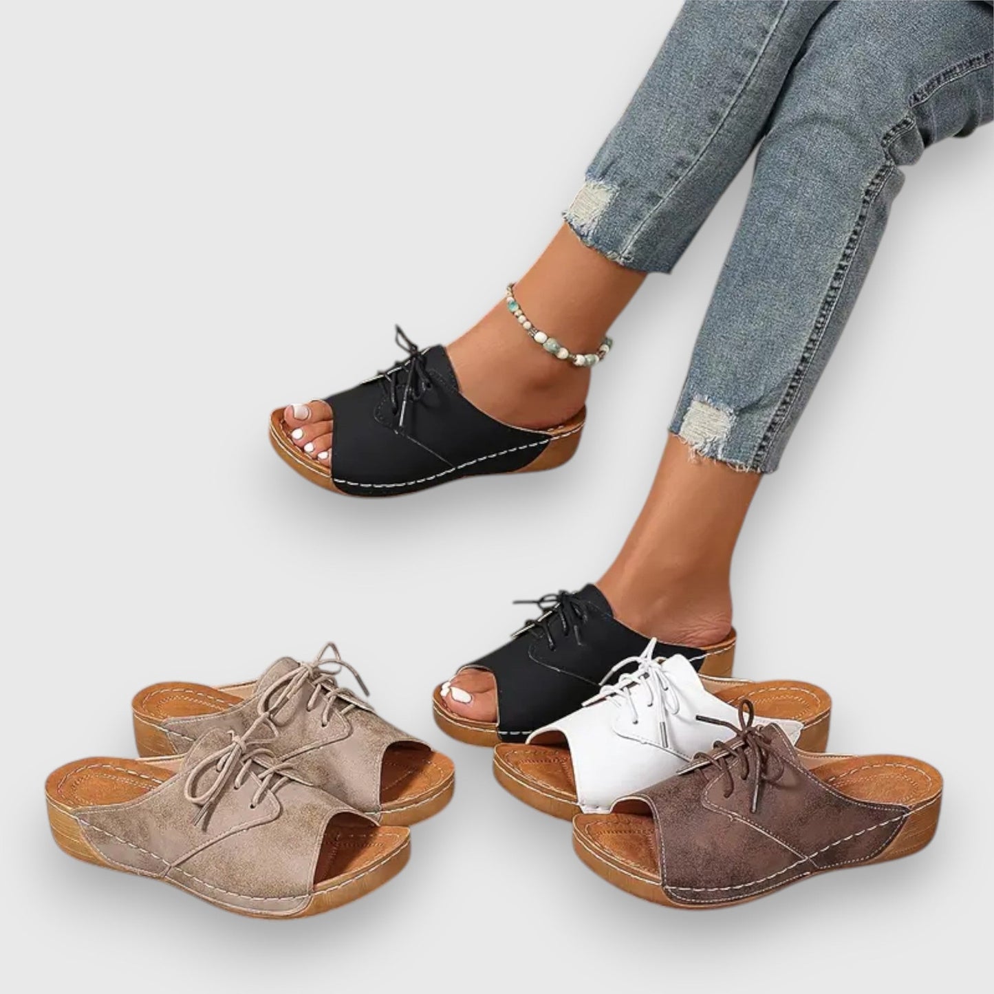 Saskia – Vintage Style Sandalen