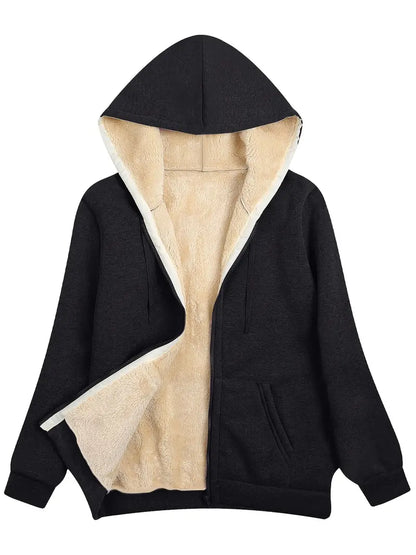 WW | Warme und weiche Kapuzenjacke für Damen | Perfekt für den Winter