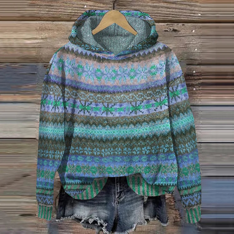 WW | Ethnischer Kapuzenpulli