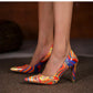 Elegante High Heels mit Buntem Graffiti-Design – Mirabelle