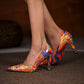 Elegante High Heels mit Buntem Graffiti-Design – Mirabelle