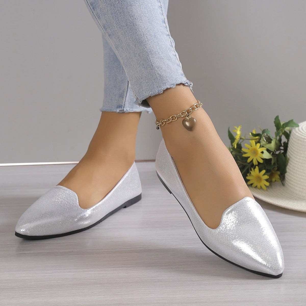 Elegant Spitze Ballerinas mit Stretch - Vivienne