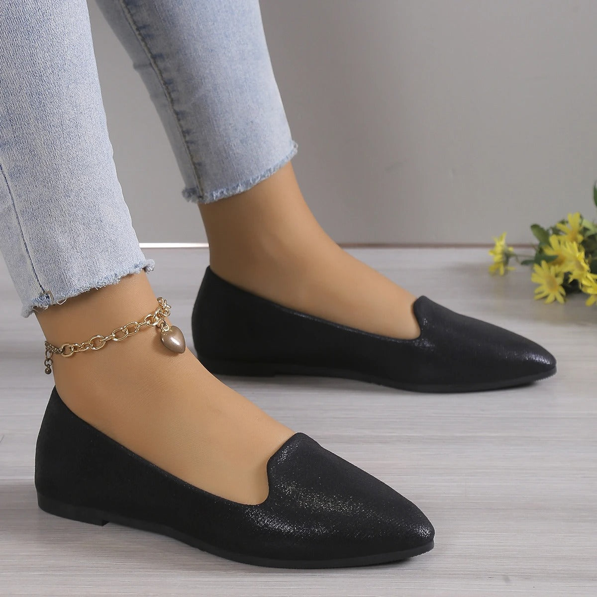 Elegant Spitze Ballerinas mit Stretch - Vivienne