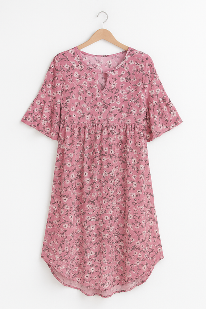 Damen-Minikleid mit Blumenmuster für den Sommer