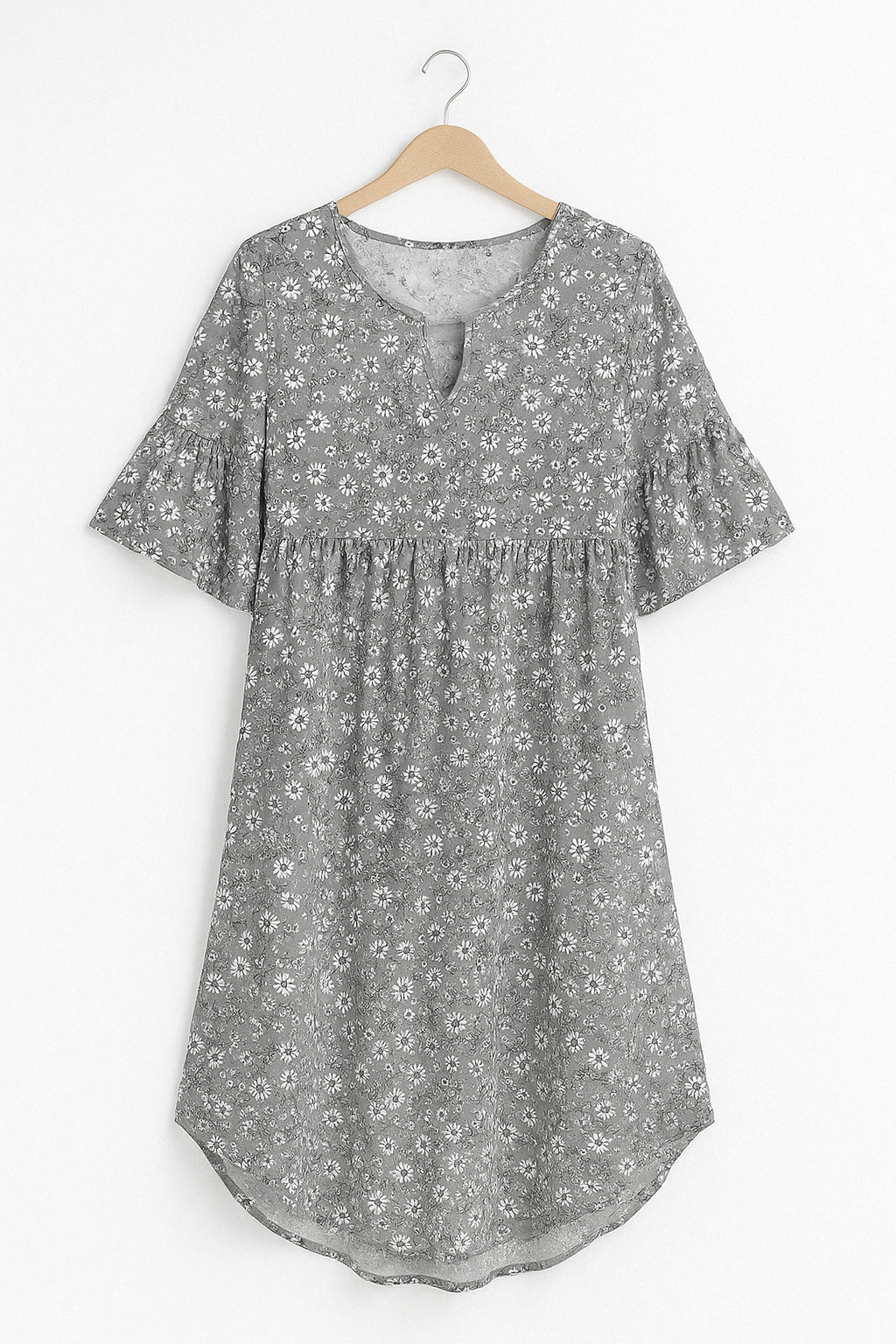 Damen-Minikleid mit Blumenmuster für den Sommer