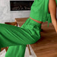 Zweiteiliges Sommer-Set mit Crop-Top und Hose – Valeria