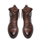 Robuste Herren-Stiefel aus Leder und Gummi - Wasserdicht und Langlebig