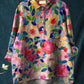 Klassische Damen Bluse mit Blumenmuster