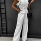 Veronica - Jumpsuit mit Rüschengürtel