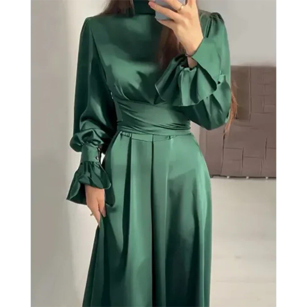 Emerald | Damen Elegantes Hochzeits Gast Kleid | Maxi