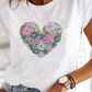 Kurzärmliges Weißes Damen T Shirt | Sommer