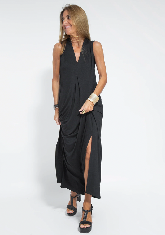 Zweiteiliges Schlankmachendes Damenkleid mit Weste – Loreen