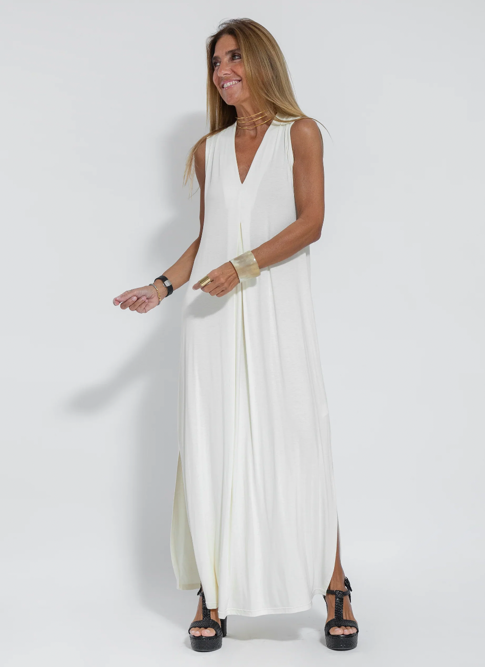 Figurbetontes Kleid mit Weste – Valentina