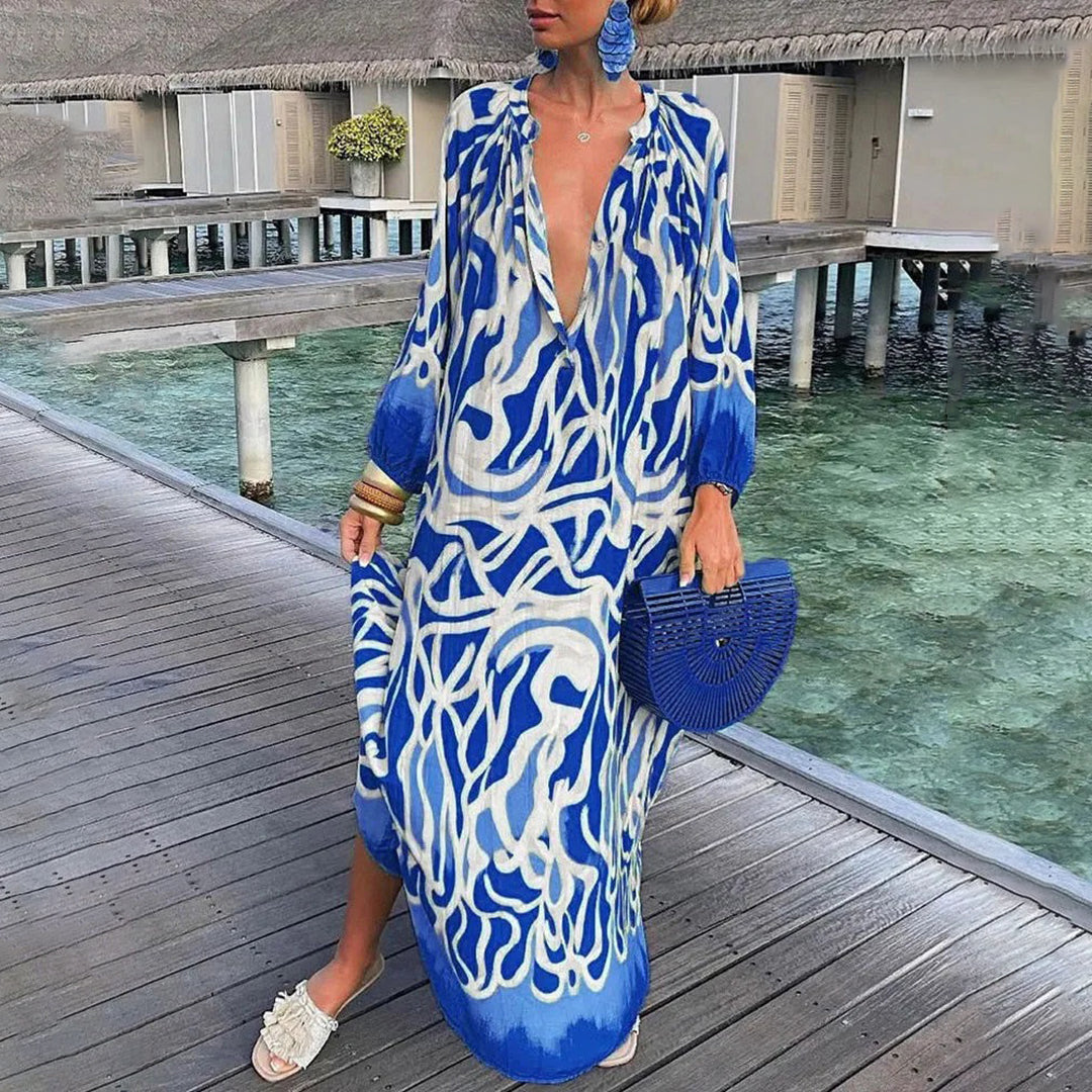 Boho Maxi-Kleid: Luftiges Sommerkleid im Bohemian-Chic Stil