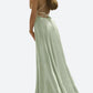 Damen Elegantes Rückenfreies Maxikleid – Fließendes Abendkleid mit Schnürdetails