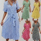 Blumenmuster Kleid: Leichtes Sommerkleid für Frühlingsmode