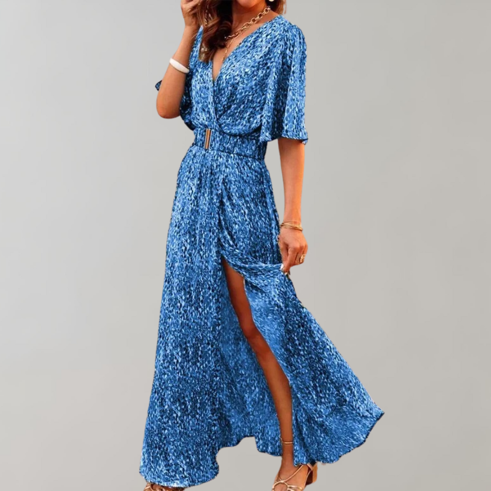 Sommerkleid Mit Wickelausschnitt Für Damen | Maxi