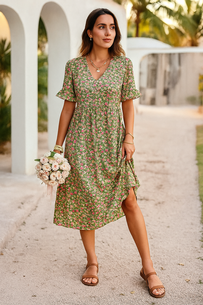 XENA – Die florale sommerrobe für einen eleganten auftritt