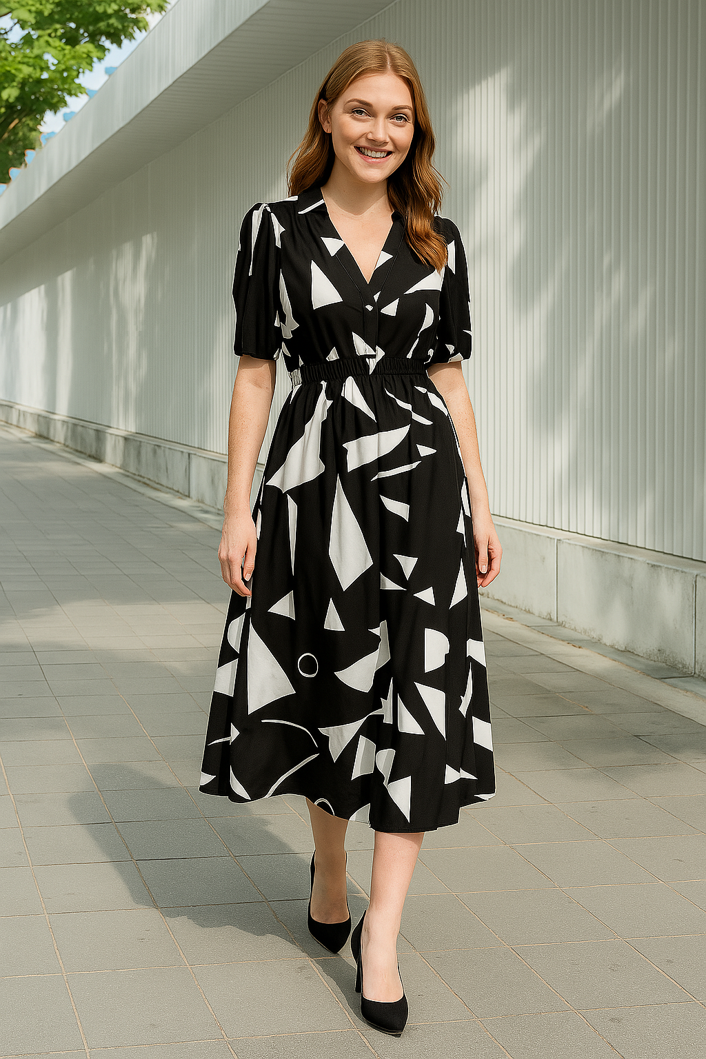 Germaine – Luftiges Sommerkleid mit Blumendruck